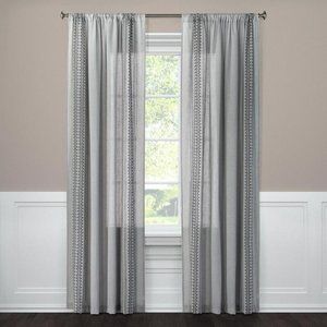 Stitched Edge Sheer Nate Berkus Curtain Panels